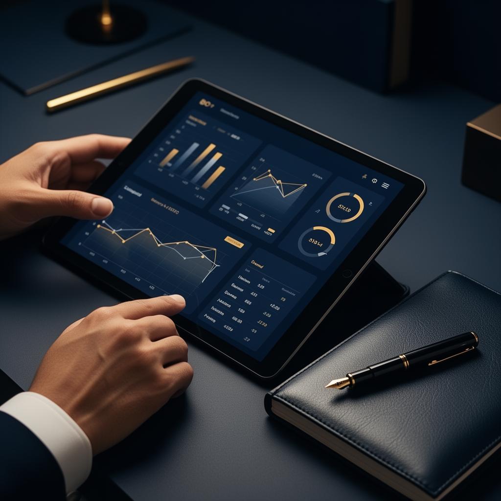 Análise de indicadores financeiros e dashboards de gestão empresarial